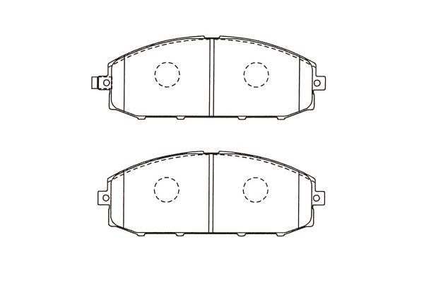 KAVO PARTS Комплект тормозных колодок, дисковый тормоз KBP-6610
